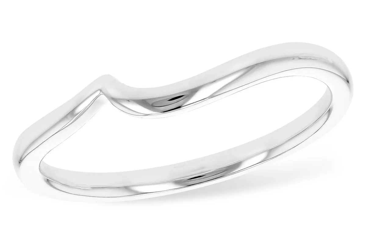 Gold Wedding Band in white gold