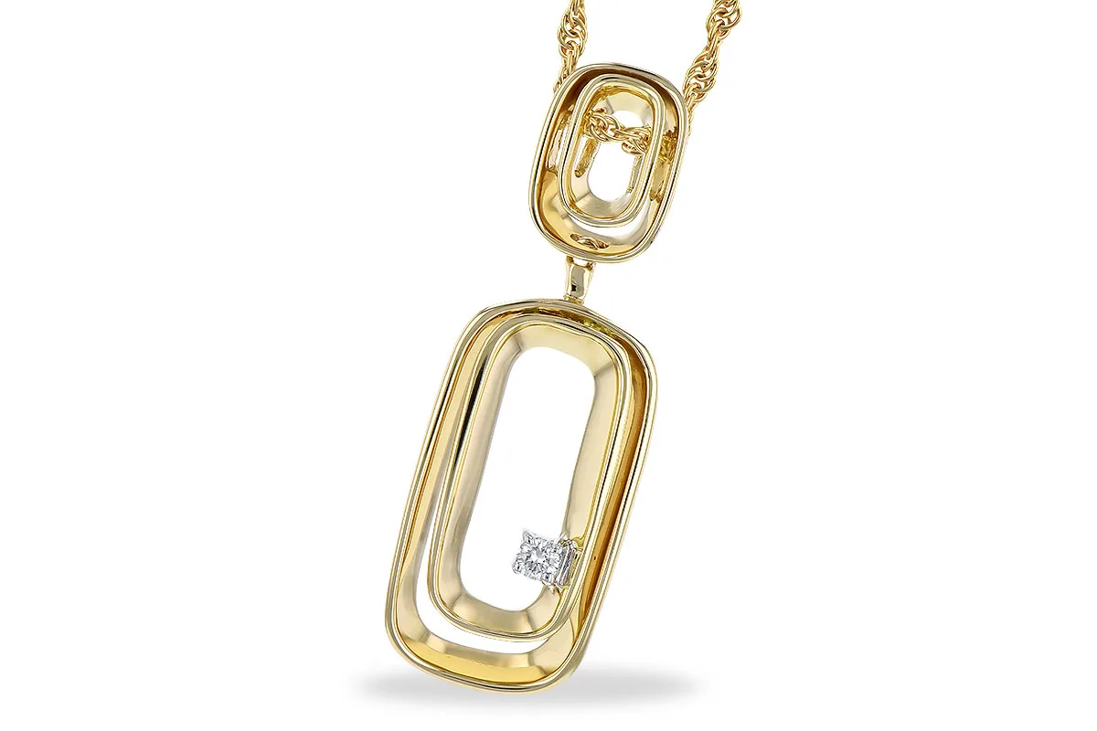 Diamond Necklace in yellow & white