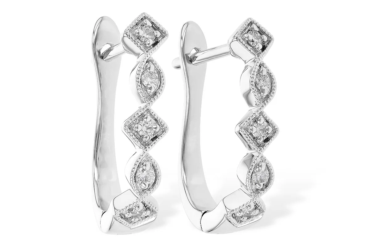 Diamond Earrings in white gold