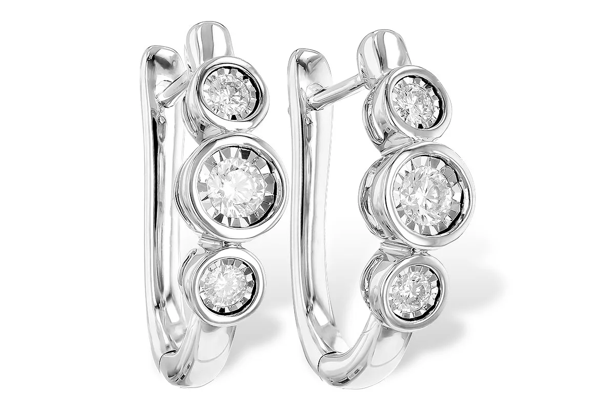 Diamond Earrings in white gold