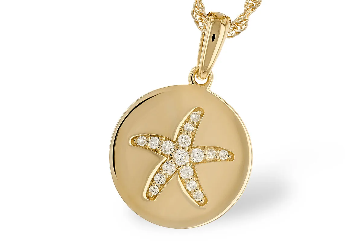 Diamond Necklace in yellow gold