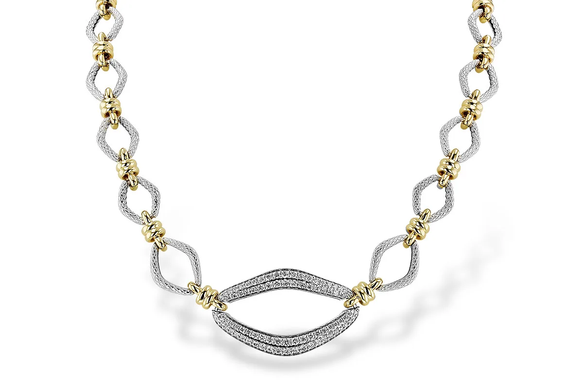 Diamond Necklace in yellow & white