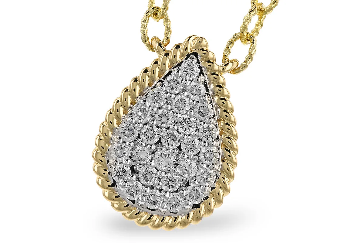 Diamond Necklace in yellow gold