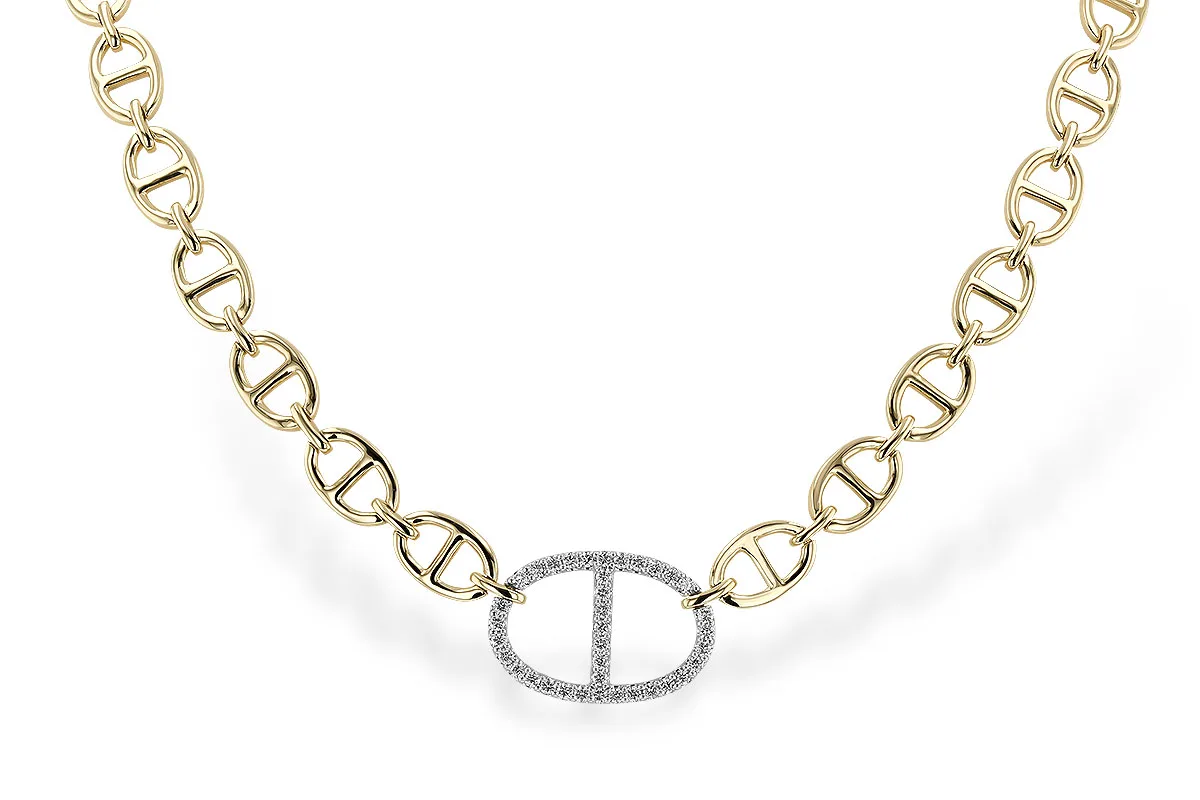 Diamond Necklace in yellow & white