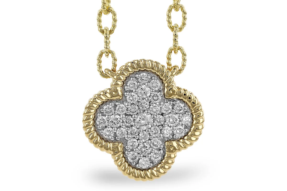 Diamond Necklace in yellow gold