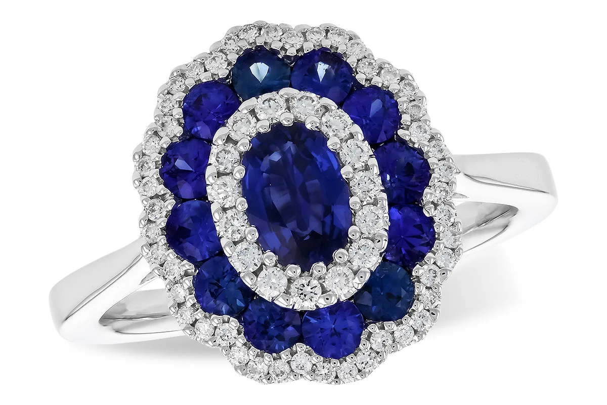 Sapphire Ring in white gold