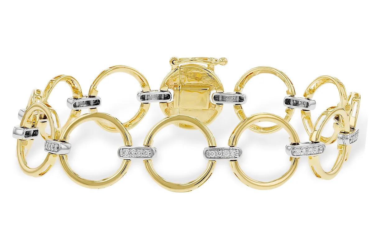 Diamond Bracelet in yellow & white