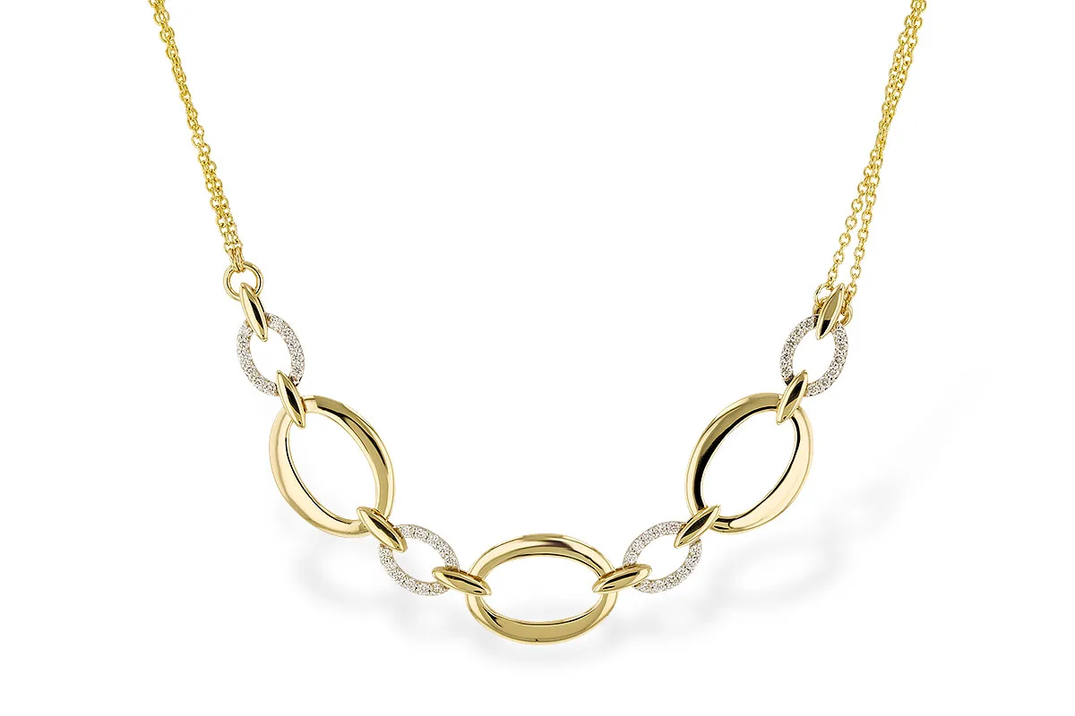 Diamond Necklace in yellow & white