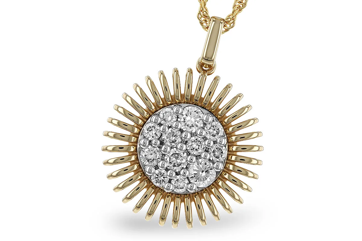 Diamond Necklace in yellow & white