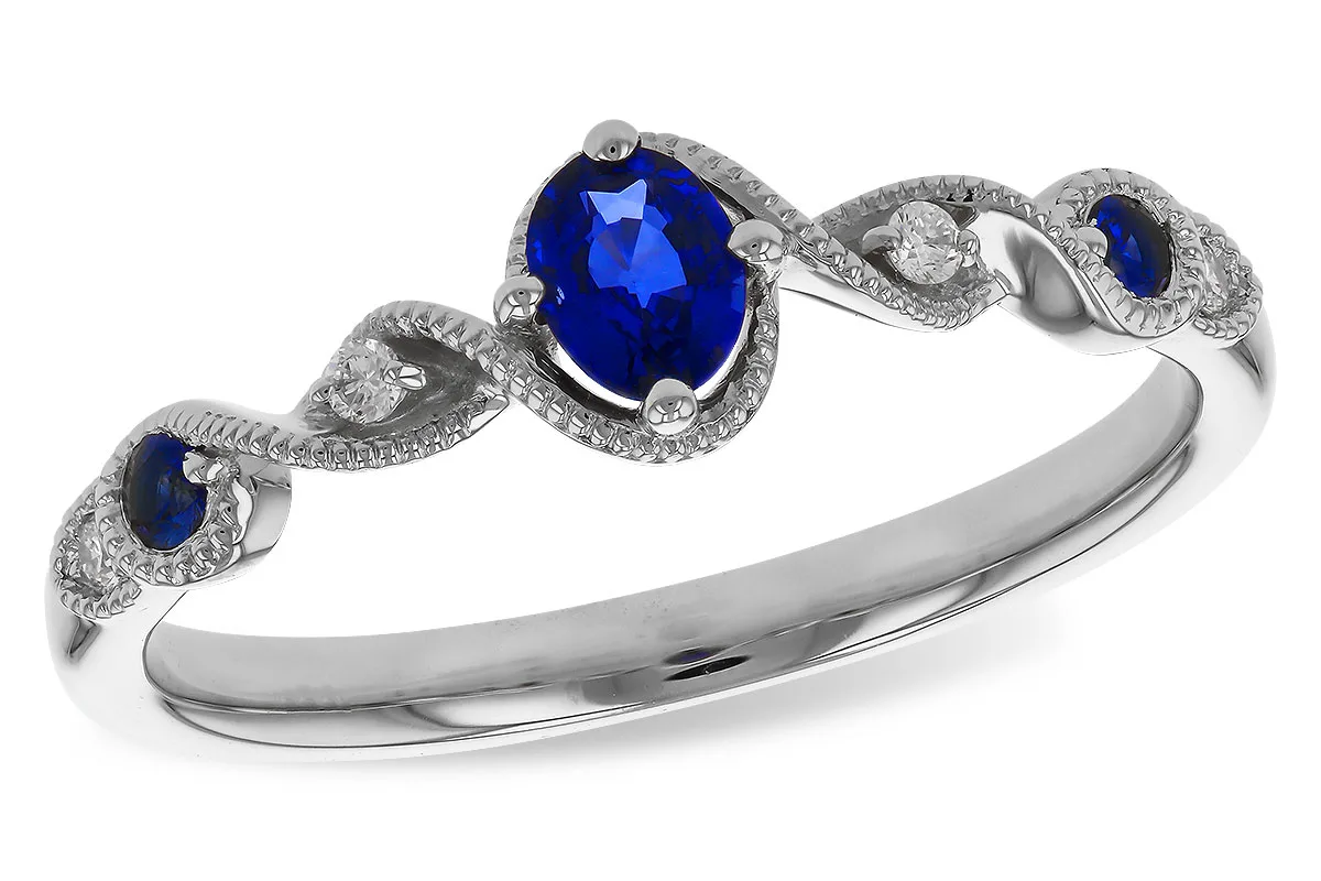 Sapphire Ring in white gold