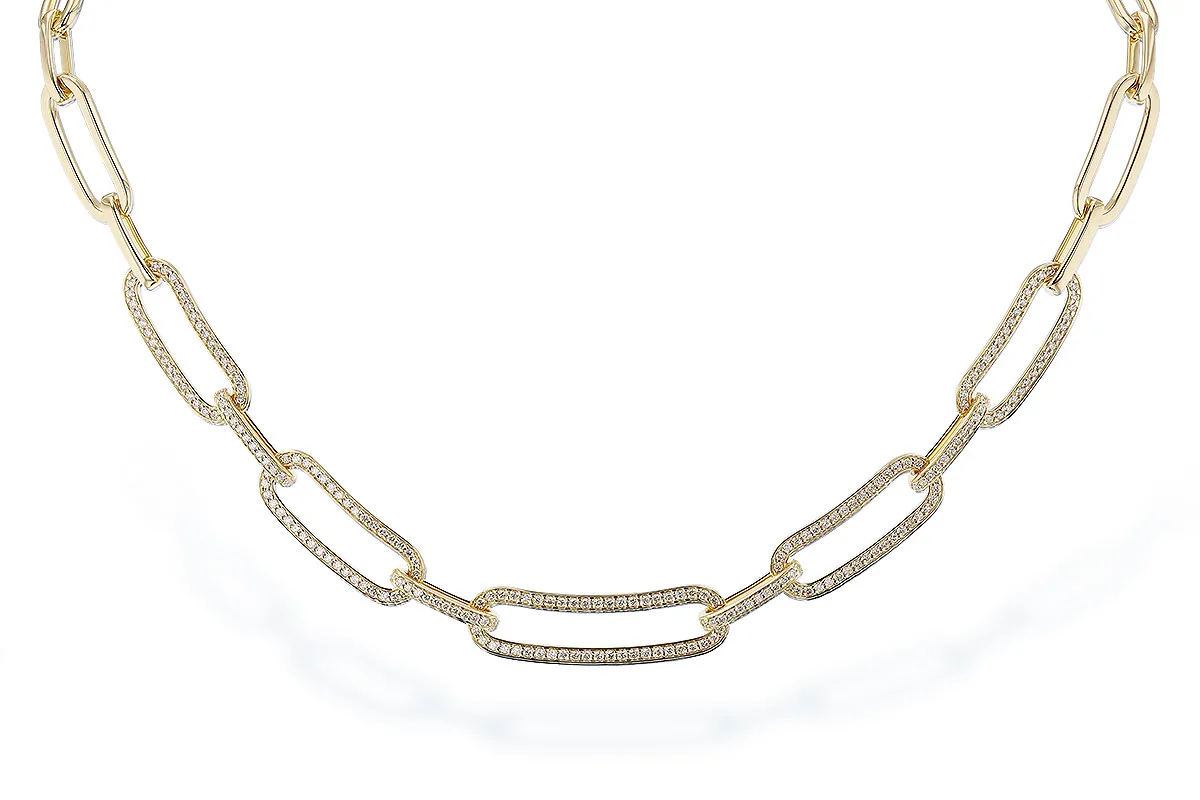 Diamond Necklace in yellow gold