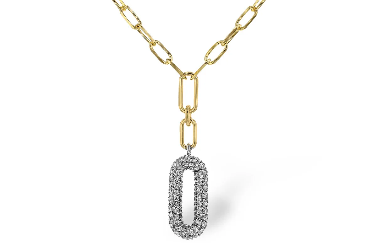 Diamond Necklace in yellow & white