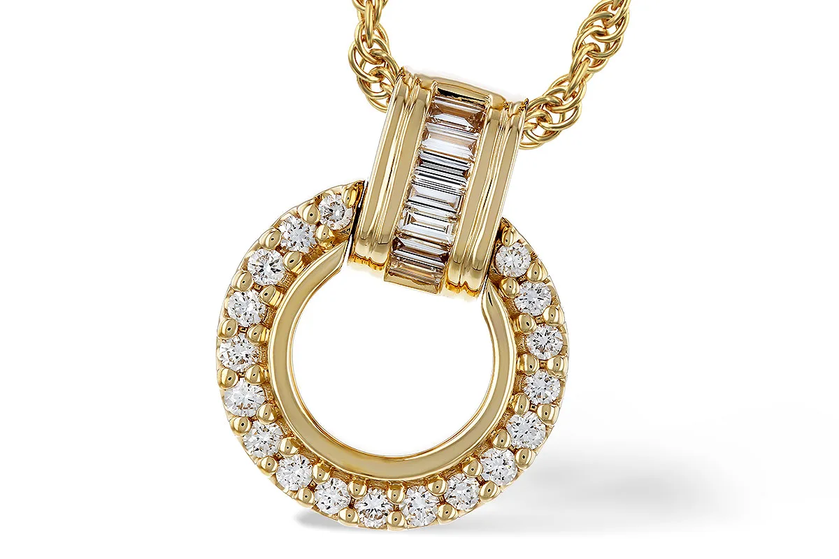 Diamond Necklace in yellow gold