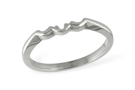 Gold Wedding Band in white gold