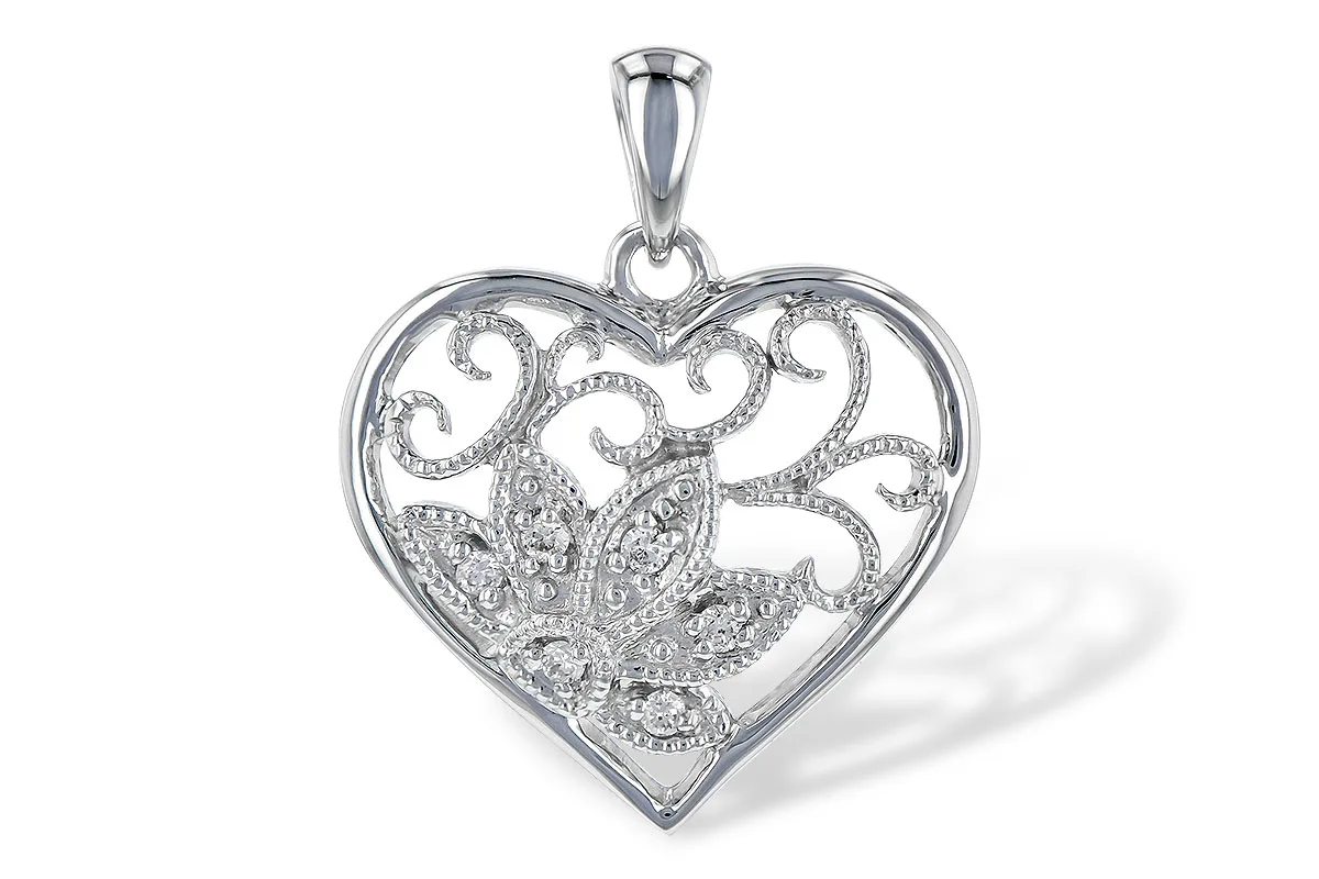 Diamond Pendant in white gold