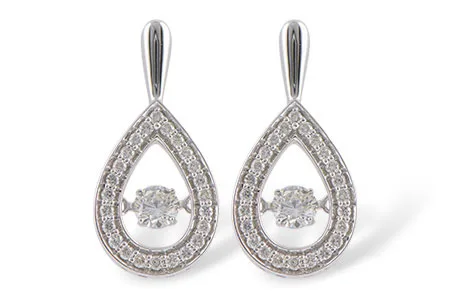 Diamond Earrings in white gold