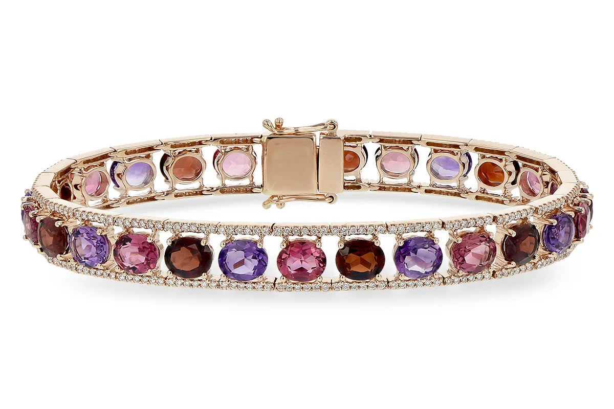 Semi-Precious Stone Bracelet in rose gold
