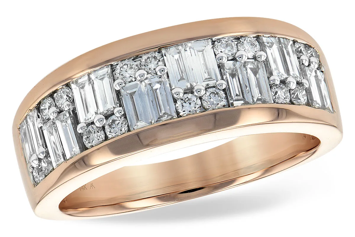 Diamond Wedding Band in rose gold