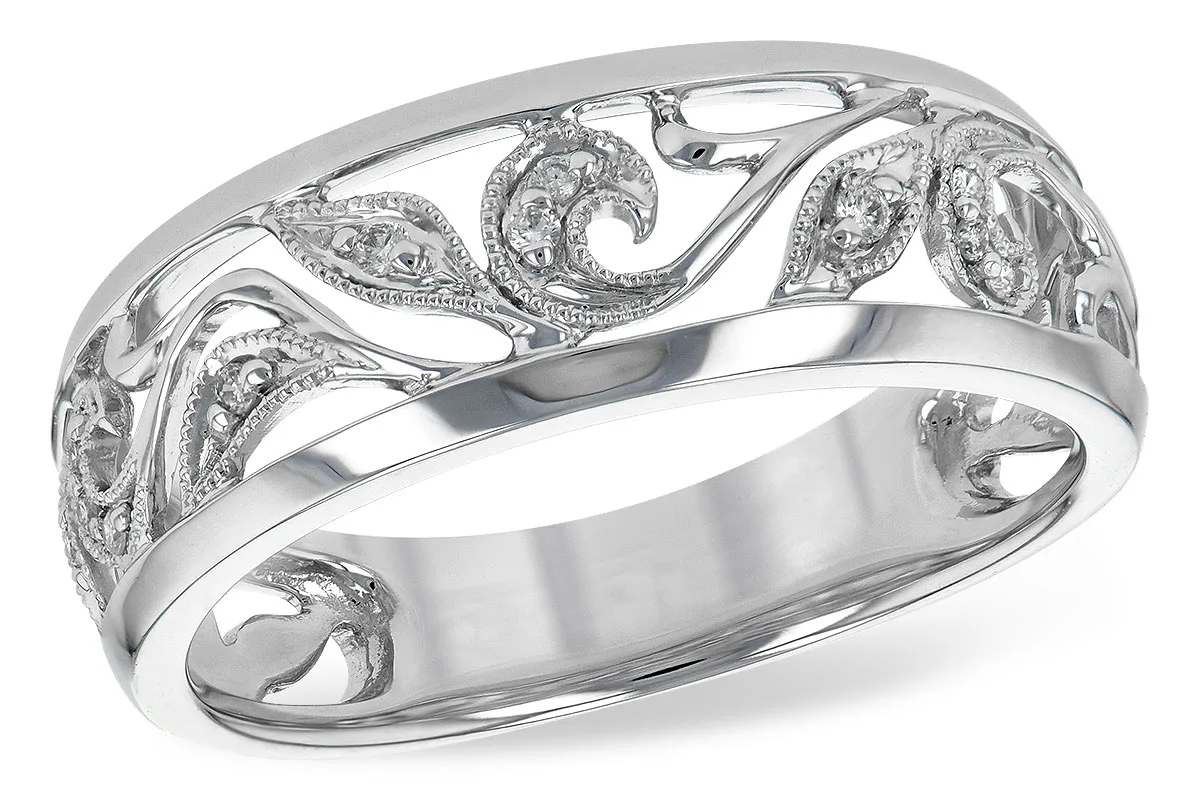 Diamond Wedding Band in white gold