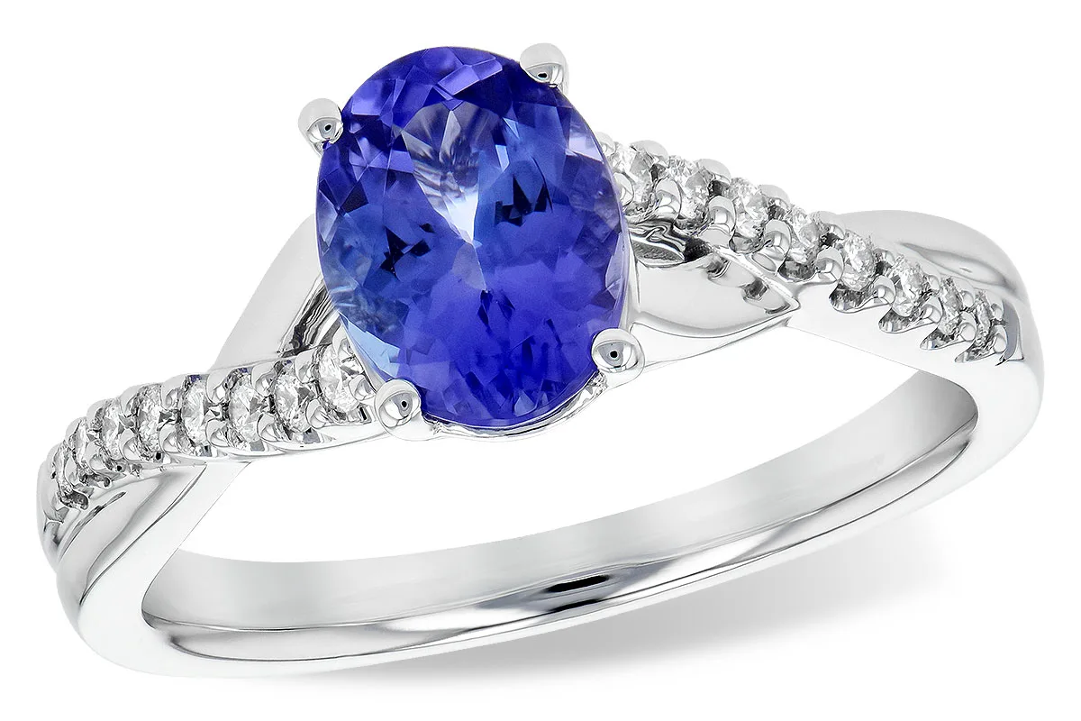 Tanzanite Ring in white gold