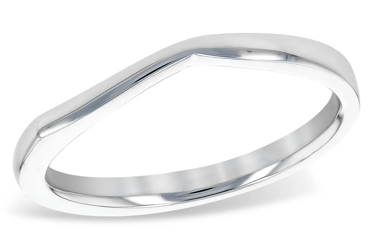 Gold Wedding Band in white gold