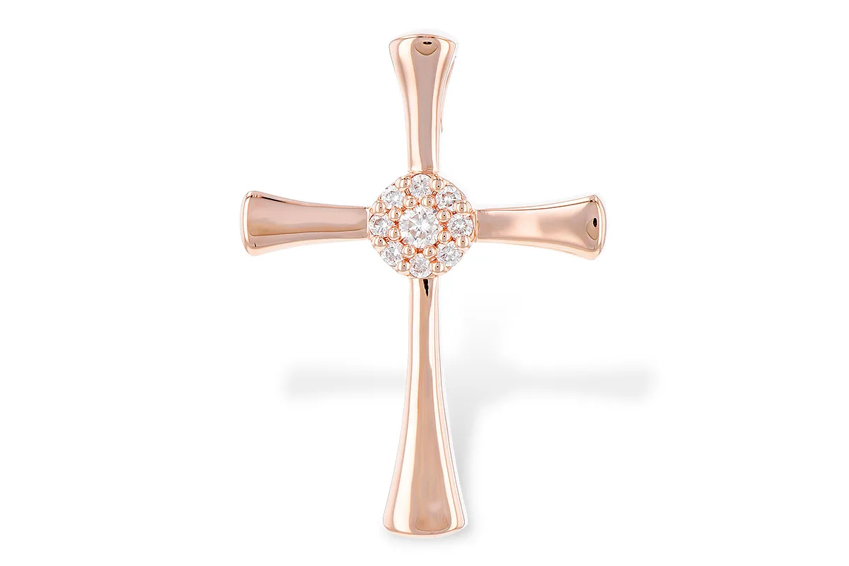 Diamond Pendant in rose gold