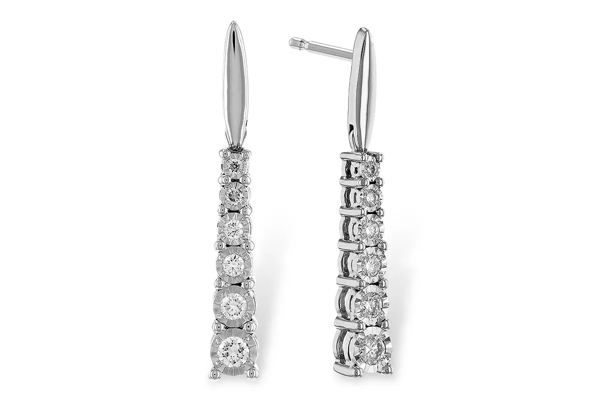 Diamond Earrings in white gold