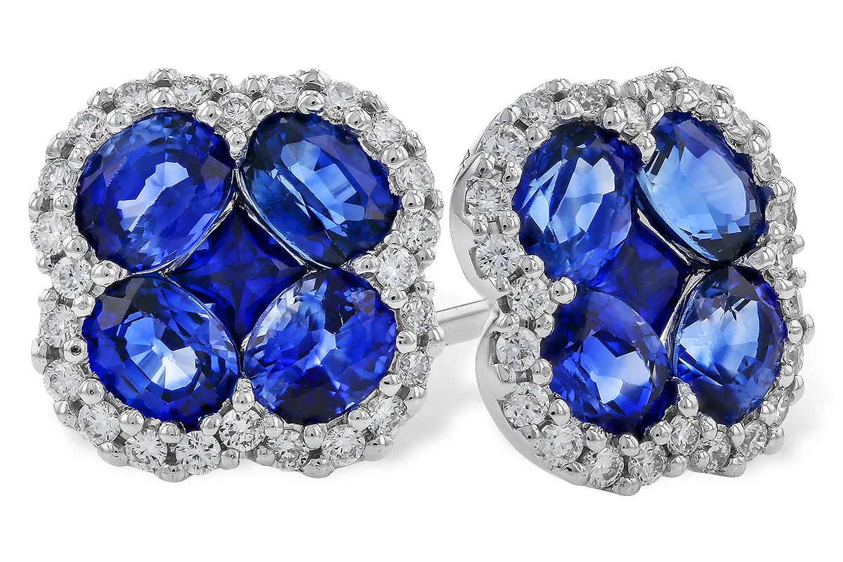 Sapphire Earrings in white gold