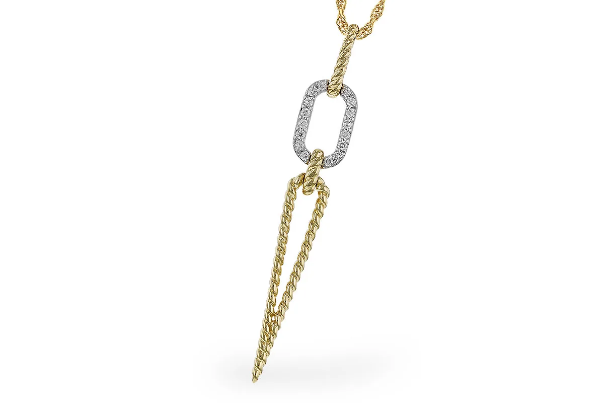 Diamond Necklace in yellow & white