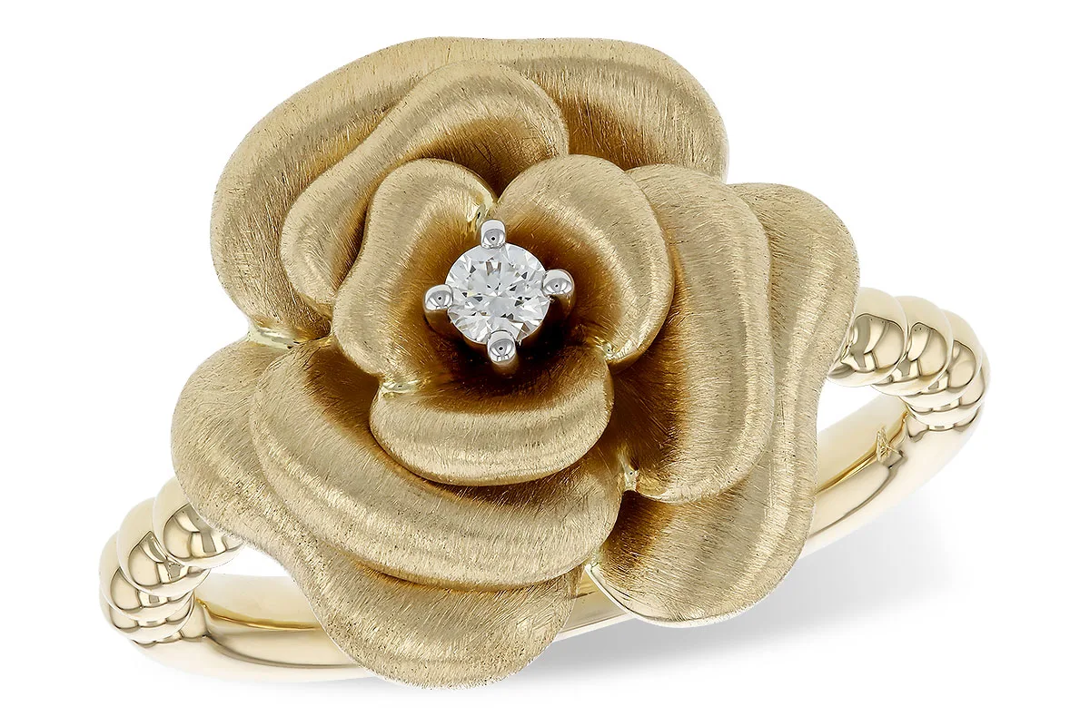Diamond Ring in yellow gold