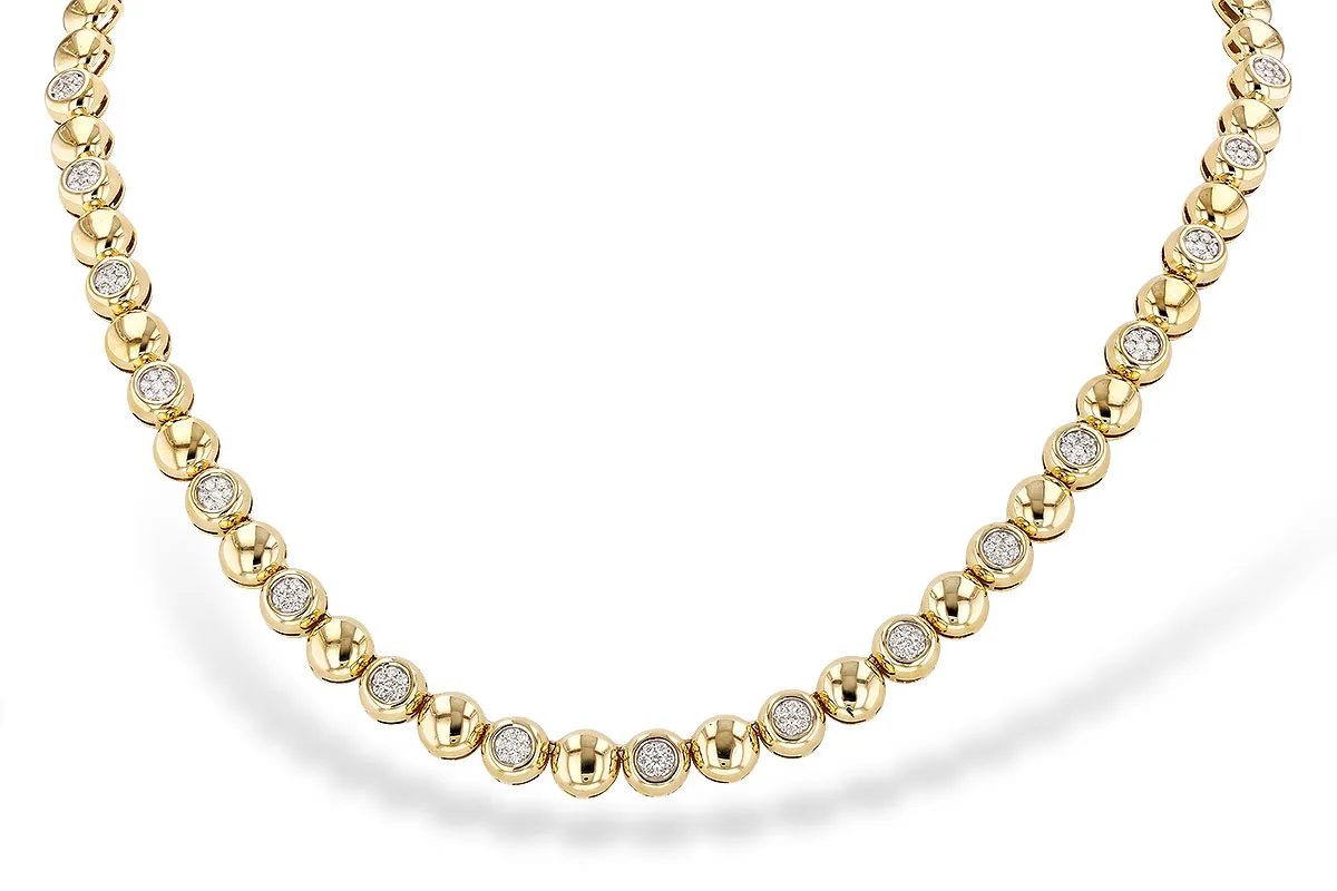 Diamond Necklace in yellow gold