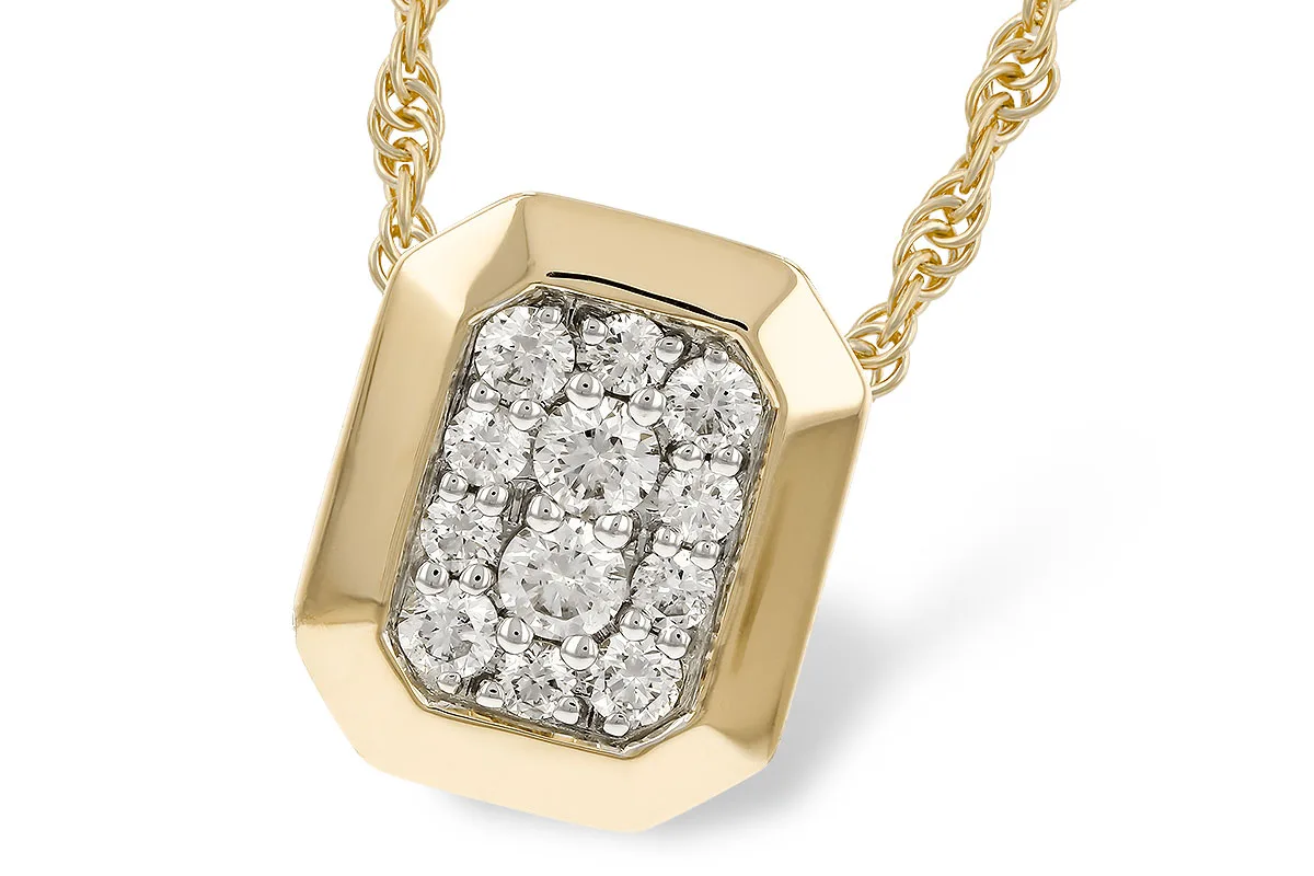Diamond Necklace in yellow gold