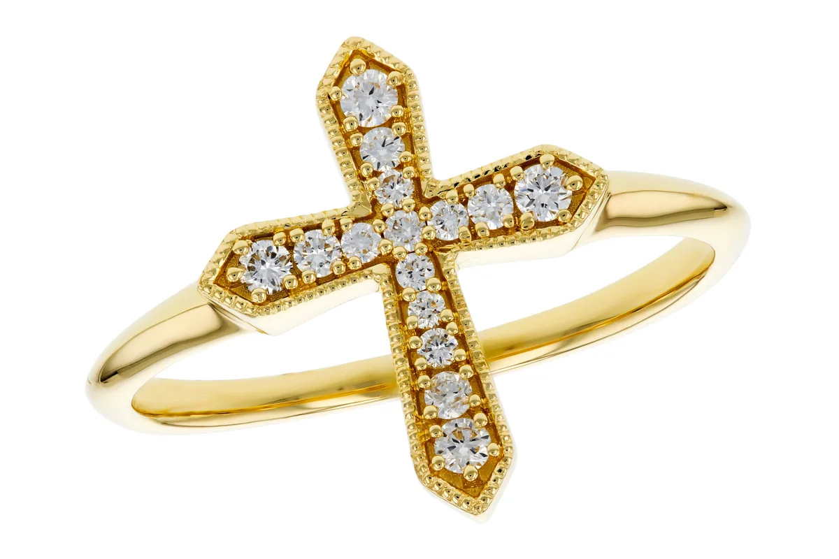Diamond Ring in yellow gold