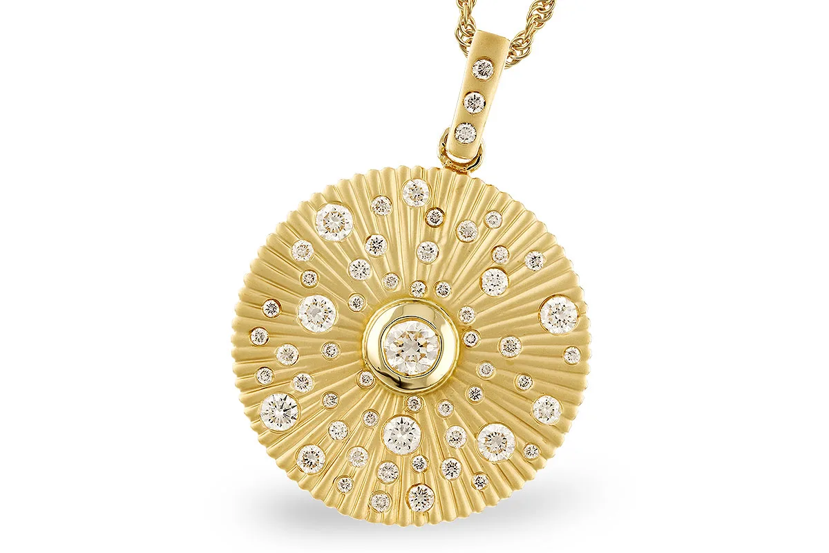 Diamond Necklace in yellow gold
