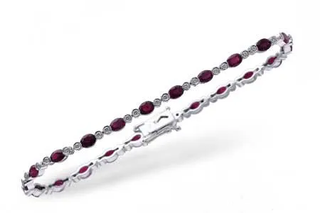 Ruby Bracelet in white gold
