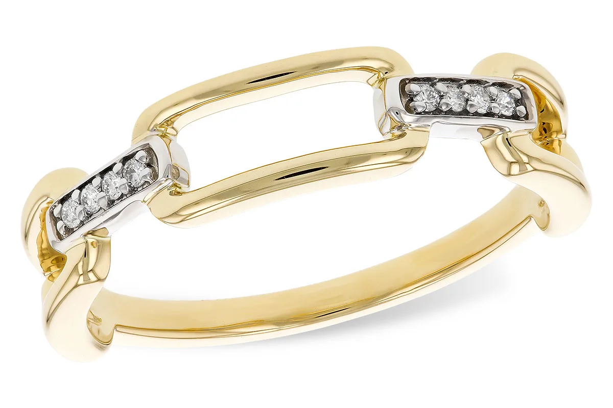 Diamond Ring in yellow & white
