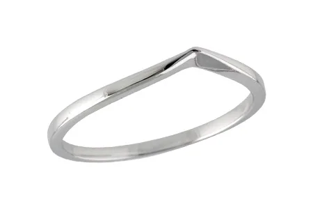 Gold Wedding Band in white gold