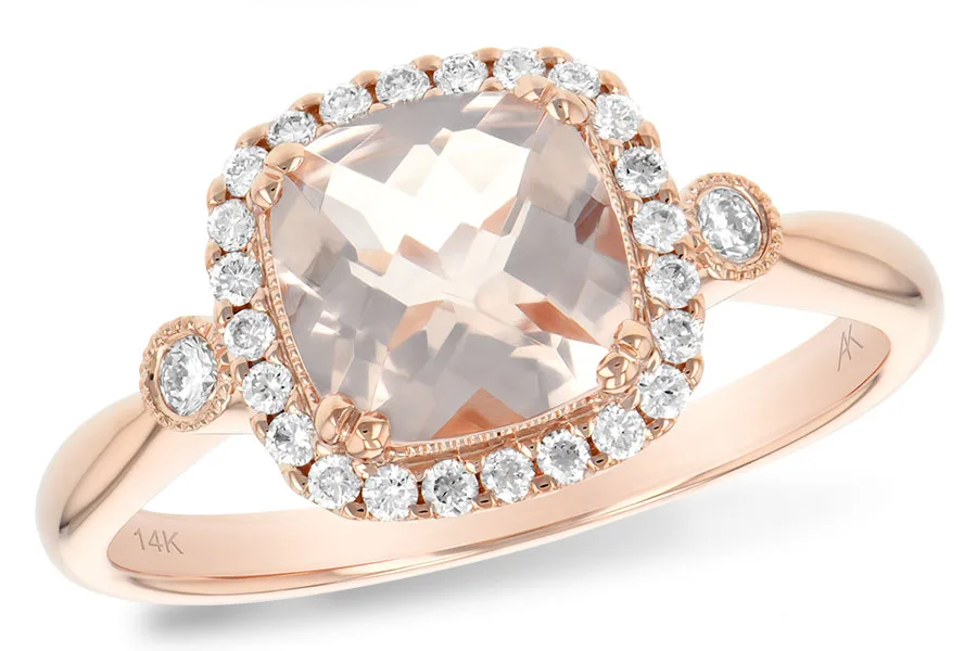 Morganite Ring in rose gold