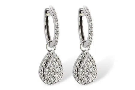 Diamond Earrings in white gold