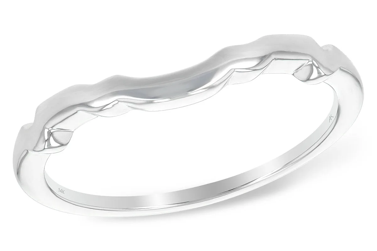 Gold Wedding Band in white gold