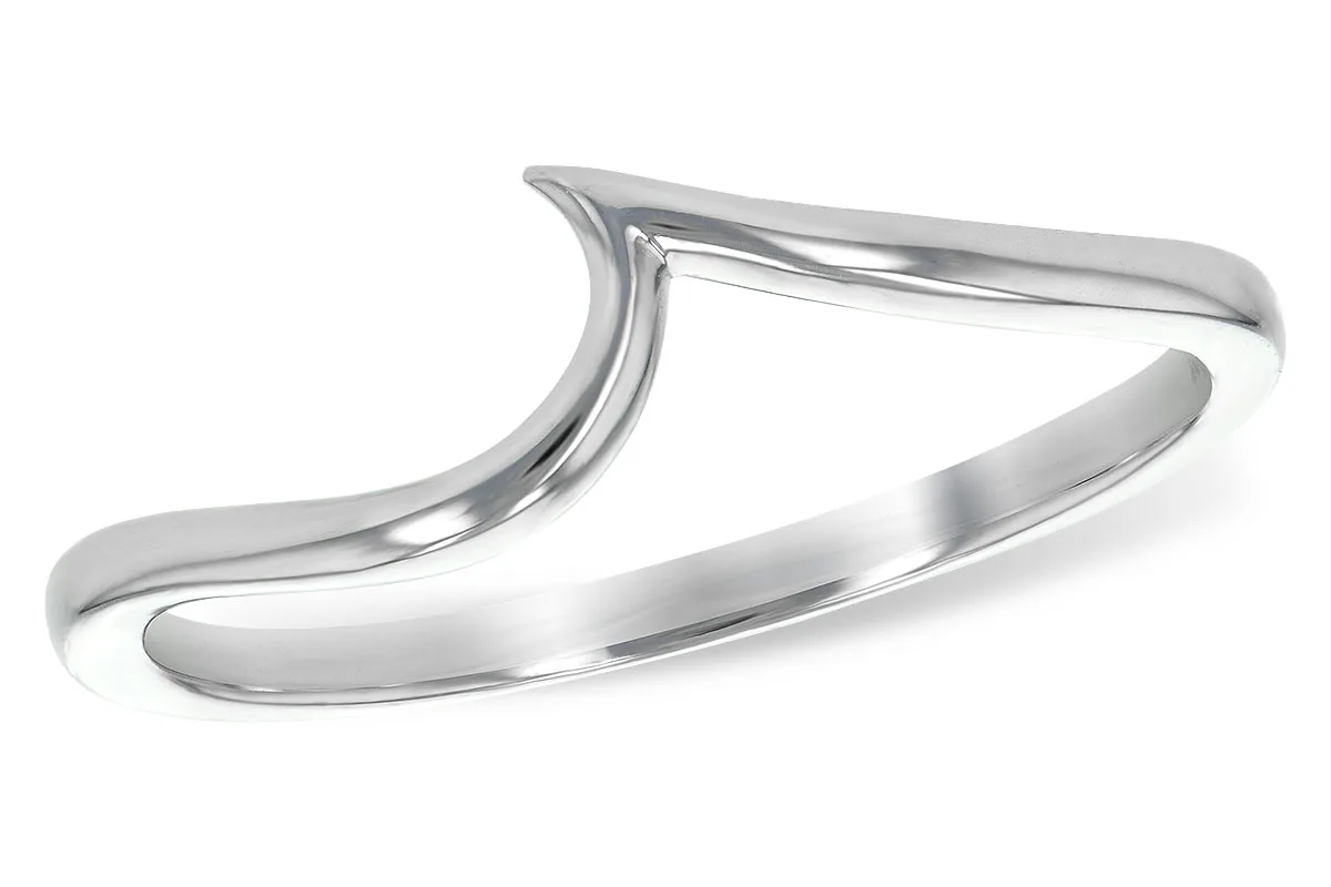 Gold Wedding Band in white gold
