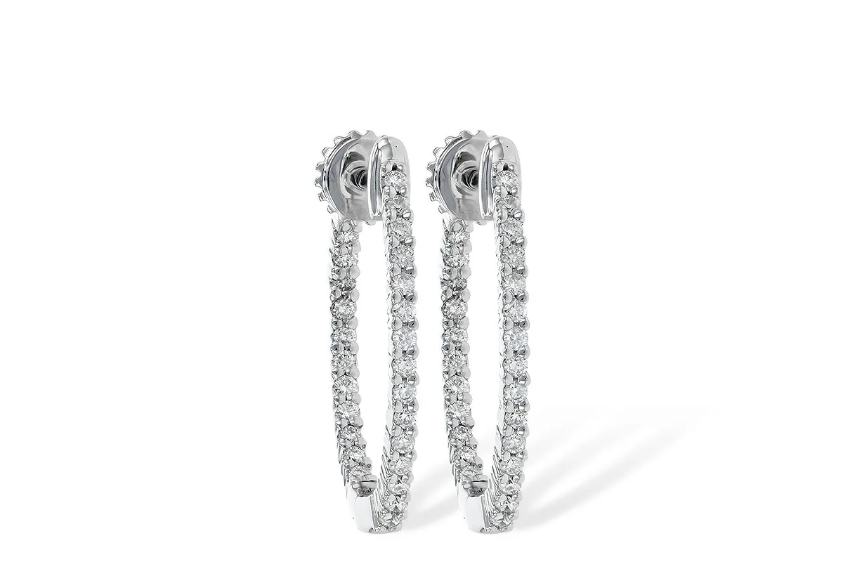 Diamond Earrings in white gold