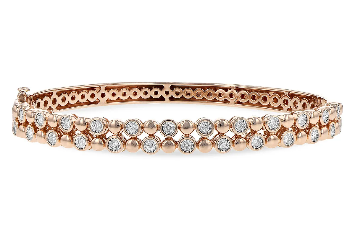 Diamond Bangle in rose gold