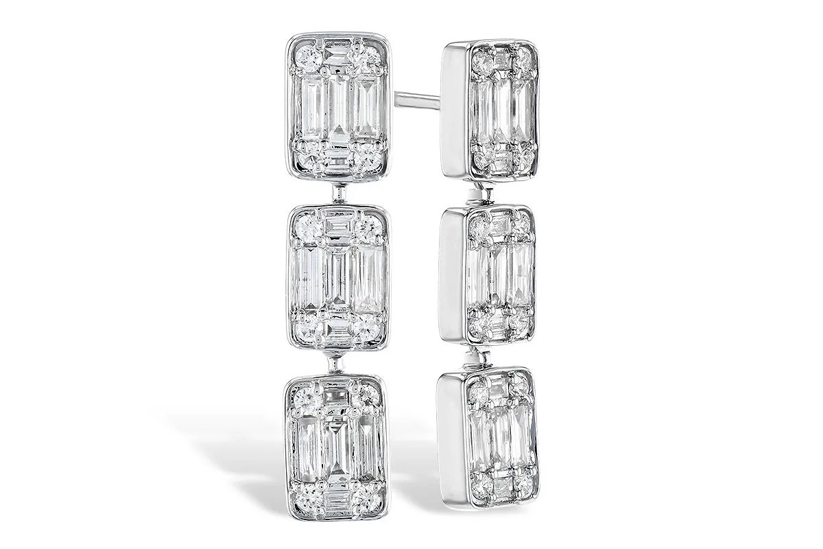 Diamond Earrings in white gold