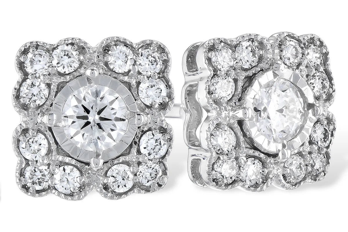 Diamond Earrings in white gold