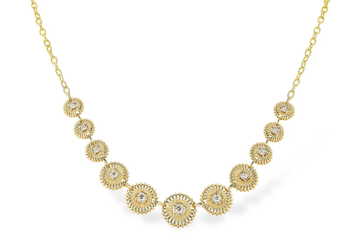 Diamond Necklace in yellow gold