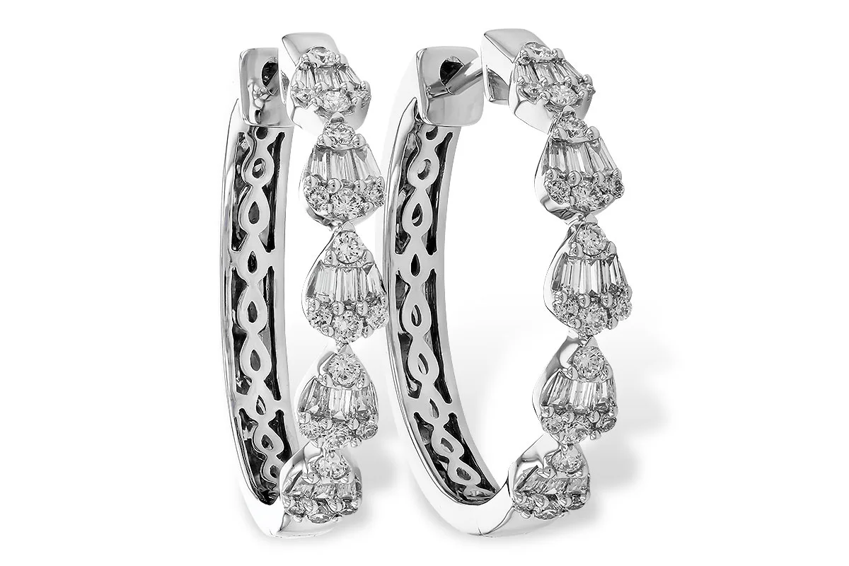 Diamond Earrings in white gold