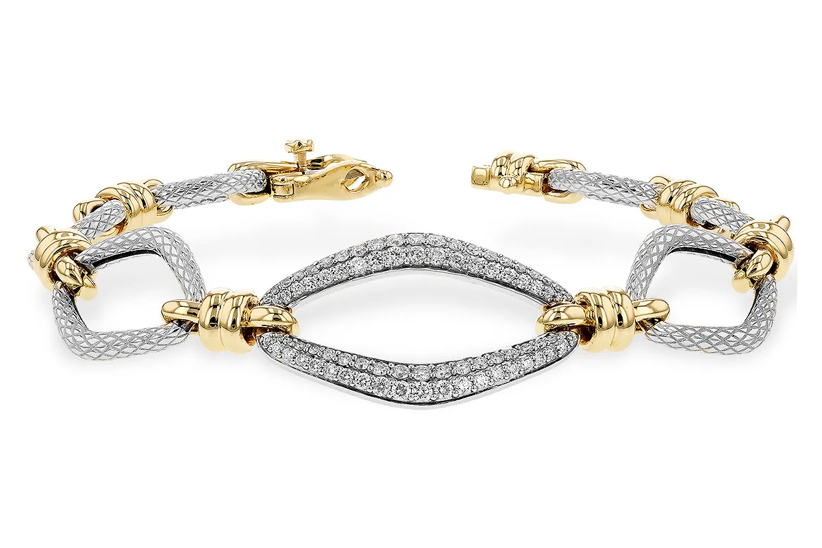 Diamond Bracelet in yellow & white