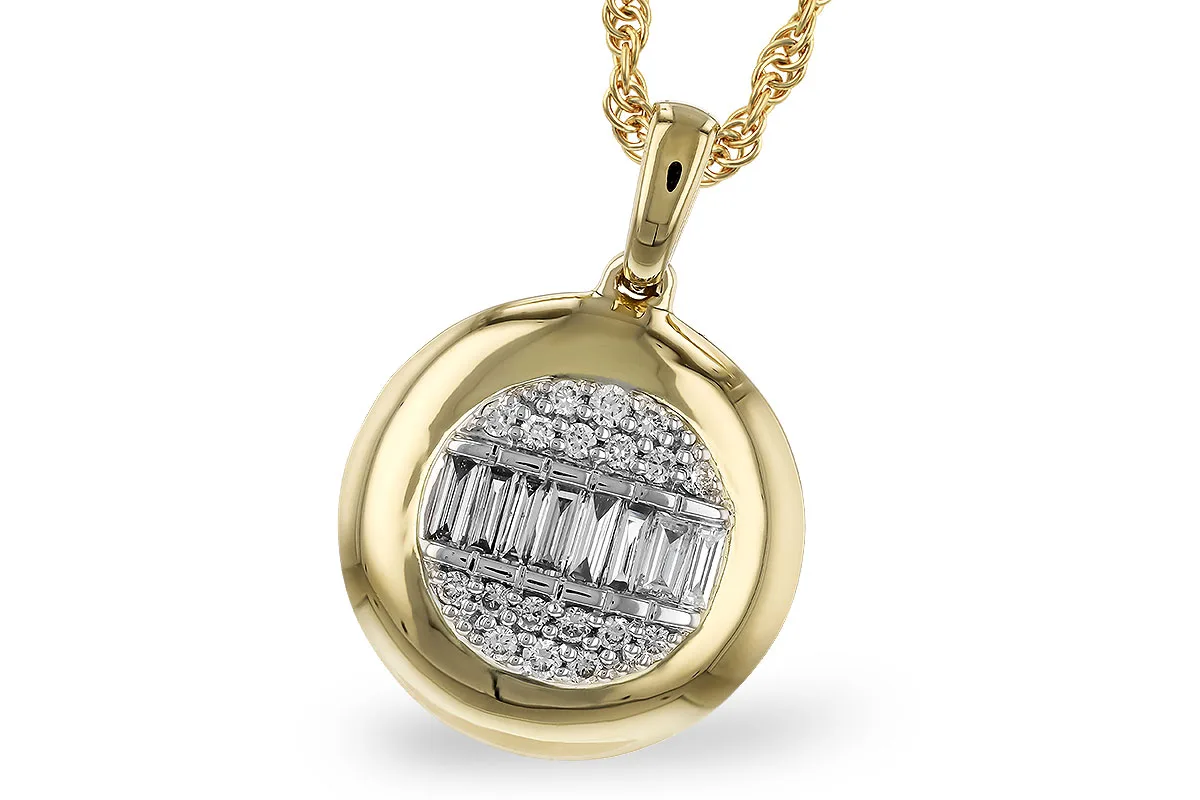 Diamond Necklace in yellow & white