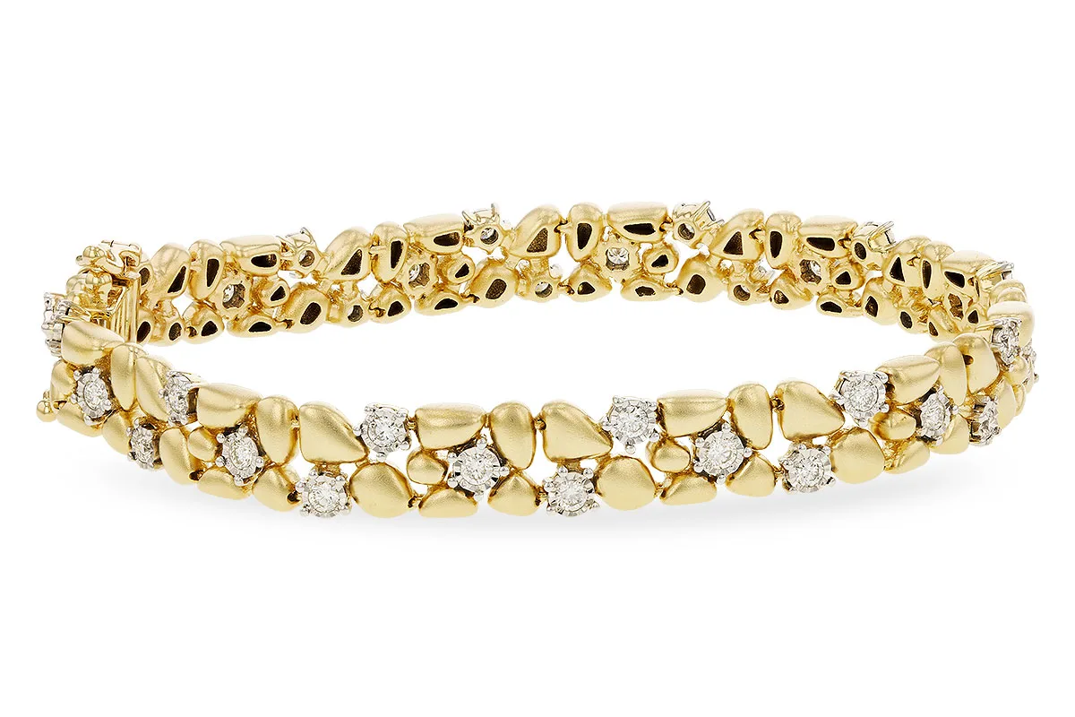 Diamond Bracelet in yellow & white